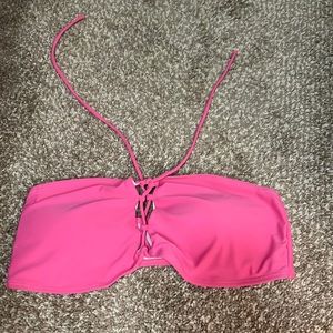 Pink lily swim top